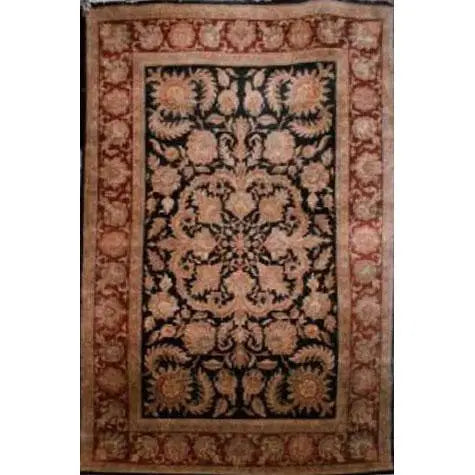 One Of The Kind Indian Hand-Knotted Rug 10'1" X 6'0"